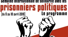 Programme de la Semaine internationale de solidarité avec les prisonnier.e.s politiques 2015